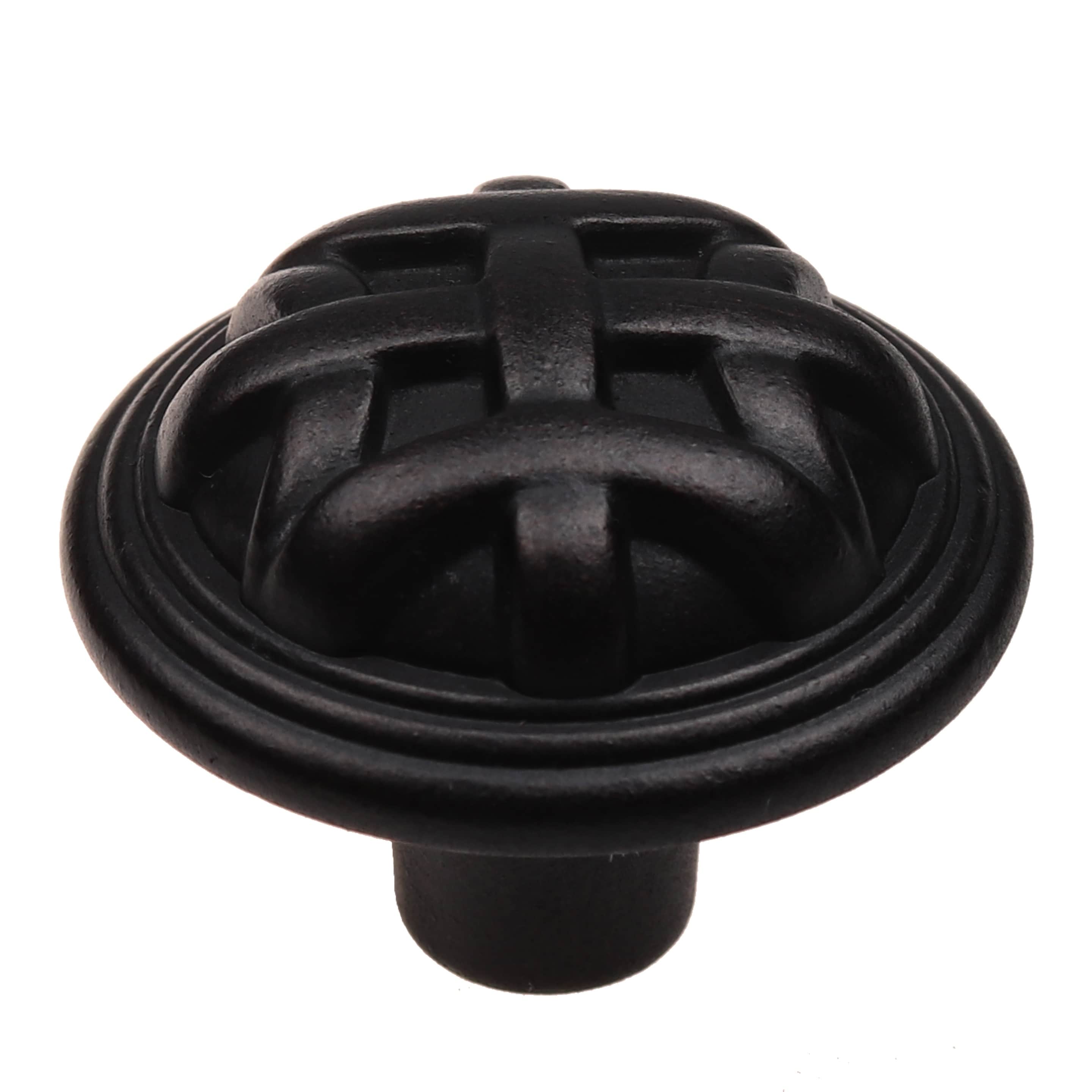 Gliderite 1.25 Inch Oil Brushed Bronze Round Braided Cabinet Knobs Case Of 25