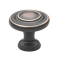 Gliderite 1.25 Inch Oil Rubbed Bronze Classic 3 Ring Round Knobs Pack Of 25