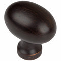 Gliderite 1.25 Inch Oil Rubbed Bronze Classic Oval Egg Cabinet Knobs Pack Of 25