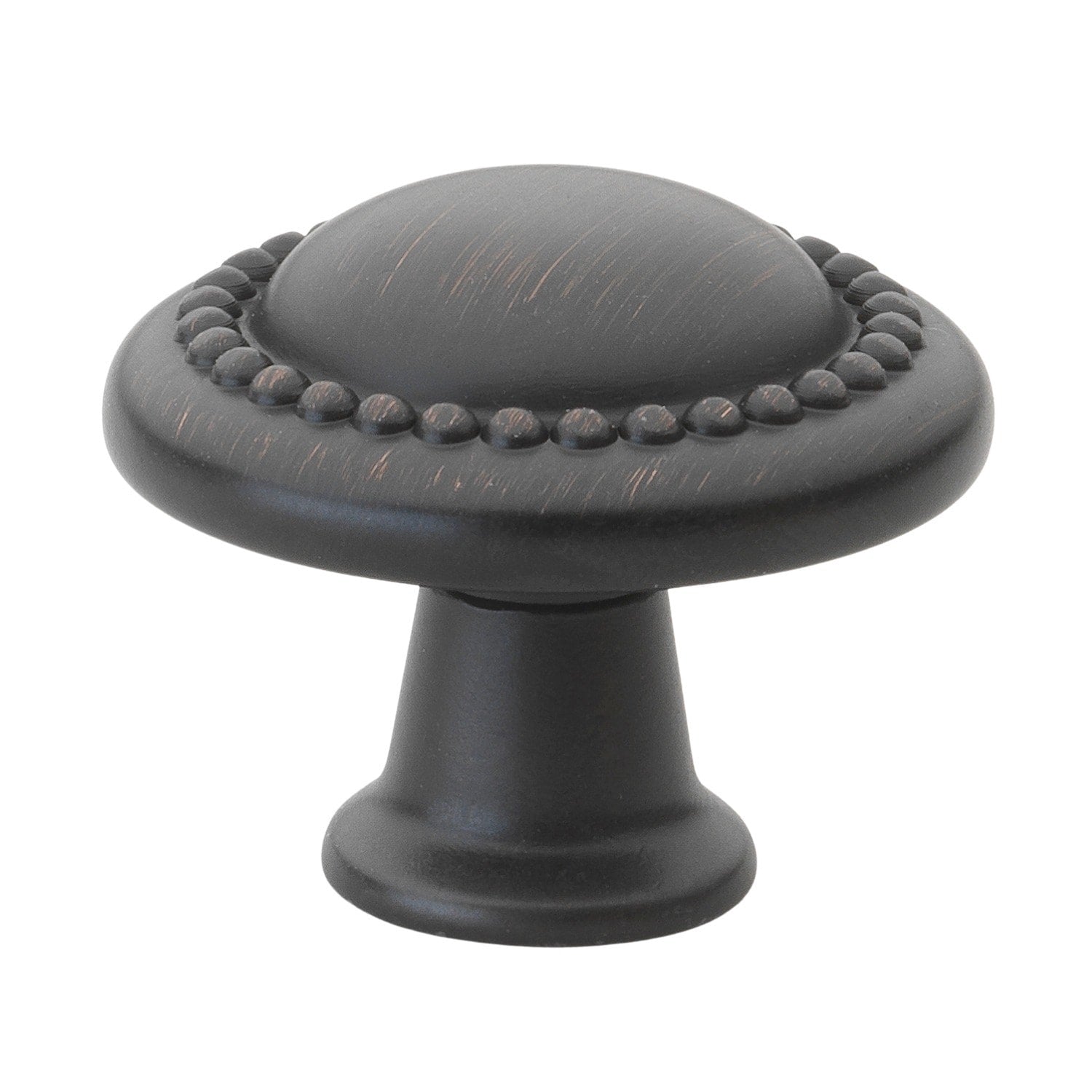Gliderite 1.25 Inch Oil Rubbed Bronze Round Beaded Cabinet Knobs Case Of 25
