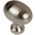 Gliderite 1.25 Inch Satin Nickel Classic Oval Egg Cabinet Knobs Pack Of 25