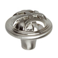 Gliderite 1.25 Inch Satin Nickel Round Braided Cabinet Knobs Pack Of 10