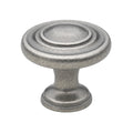 Gliderite 1.25 Inch Weathered Nickel Classic 3 Ring Round Knobs Pack Of 10 Or 25