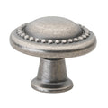 Gliderite 1.25 Inch Weathered Nickel Round Beaded Cabinet Knobs Pack Of 10 Or 25