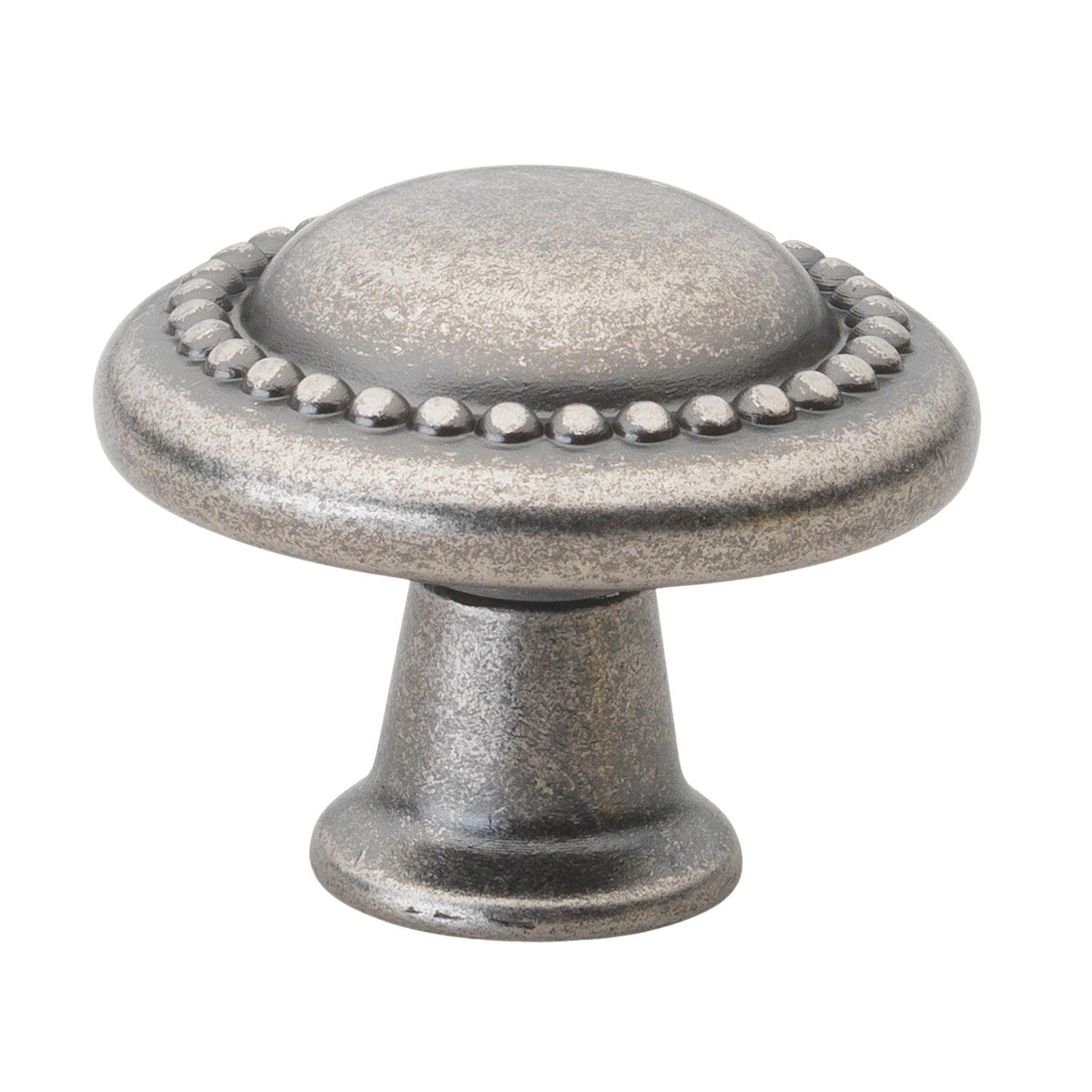 Gliderite 1.25 Inch Weathered Nickel Round Beaded Cabinet Knobs Pack Of 10 Or 25