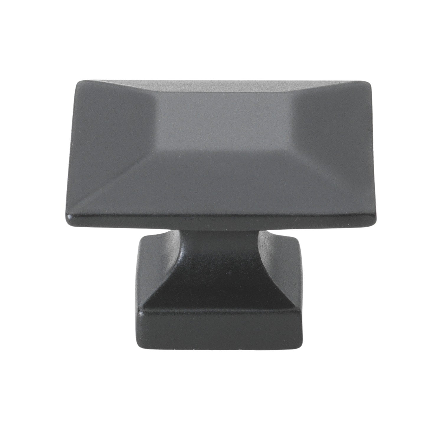 Gliderite 1.375 Inch Matte Black Square Cabinet Knobs Pack Of 25