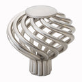 Gliderite 1.5 Inch Satin Nickel Round Birdcage Cabinet Knobs Pack Of 10