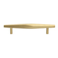 Gliderite 10 Pack 5 Inch Center Solid Faceted Bar Bar Pull Satin Gold