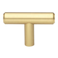 Gliderite 2 Inch Solid Satin Gold Cabinet Bar Knobs Pack Of 10