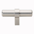 Gliderite 2.25 Inch Solid Stainless Steel Finish Euro Cabinet T Bar Knob Pack Of 10 Or 25