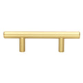 Gliderite 2.5 Inch Cc Solid Satin Gold Cabinet Bar Pulls Pack Of 25