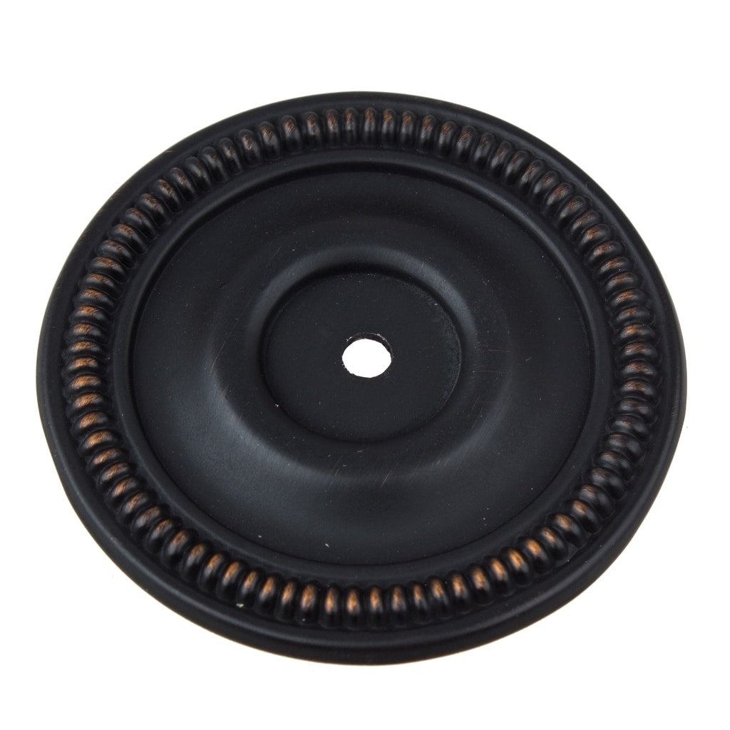 Gliderite 2.5 Inch Oil Rubbed Bronze Round Backplate