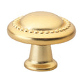 Gliderite 25 Pack 1 1 4 In. Gold Round Beaded Cabinet Knobs Brass Gold