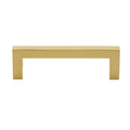 Gliderite 3 3 4 In. Center Gold Solid Square Bar Pulls 25 Pack Brass Gold