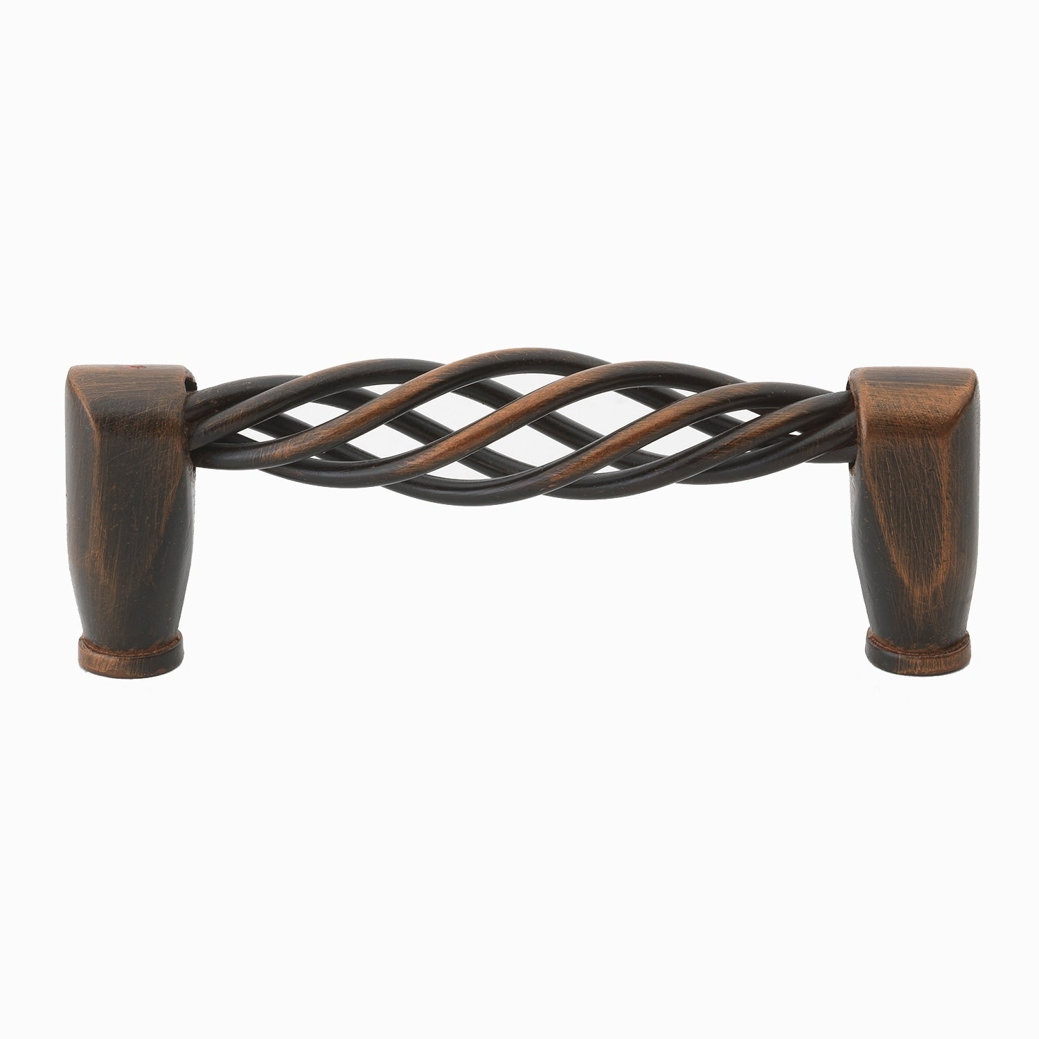Gliderite 3 3 4 Inch Screw Center Twisted Birdcage Cabinet Hardware Pull Oil Rubbed Bronze Pack Of 10
