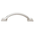 Gliderite 3 Inch Cc Arched Square 4.375 Inch Length Satin Nickel Cabinet Pulls Pack Of 10 Or 25