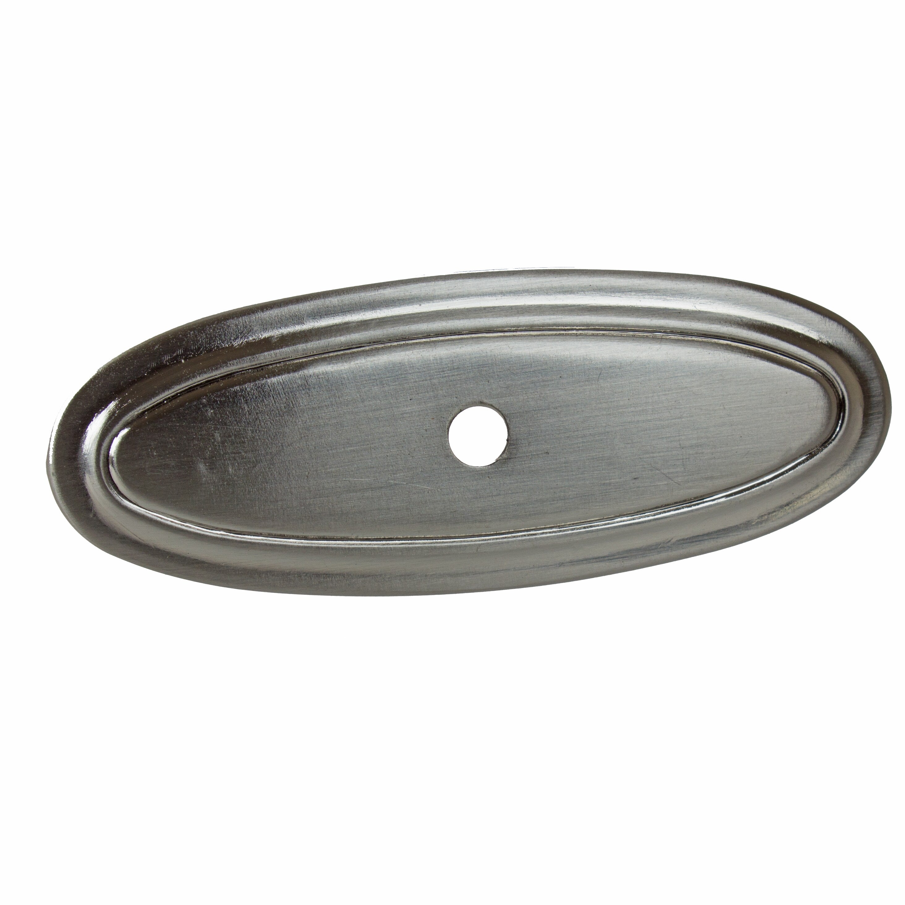 Gliderite 3 Inch Long Satin Nickel Thin Oblong Ring Cabinet Back Plates Pack Of 10 Or 25