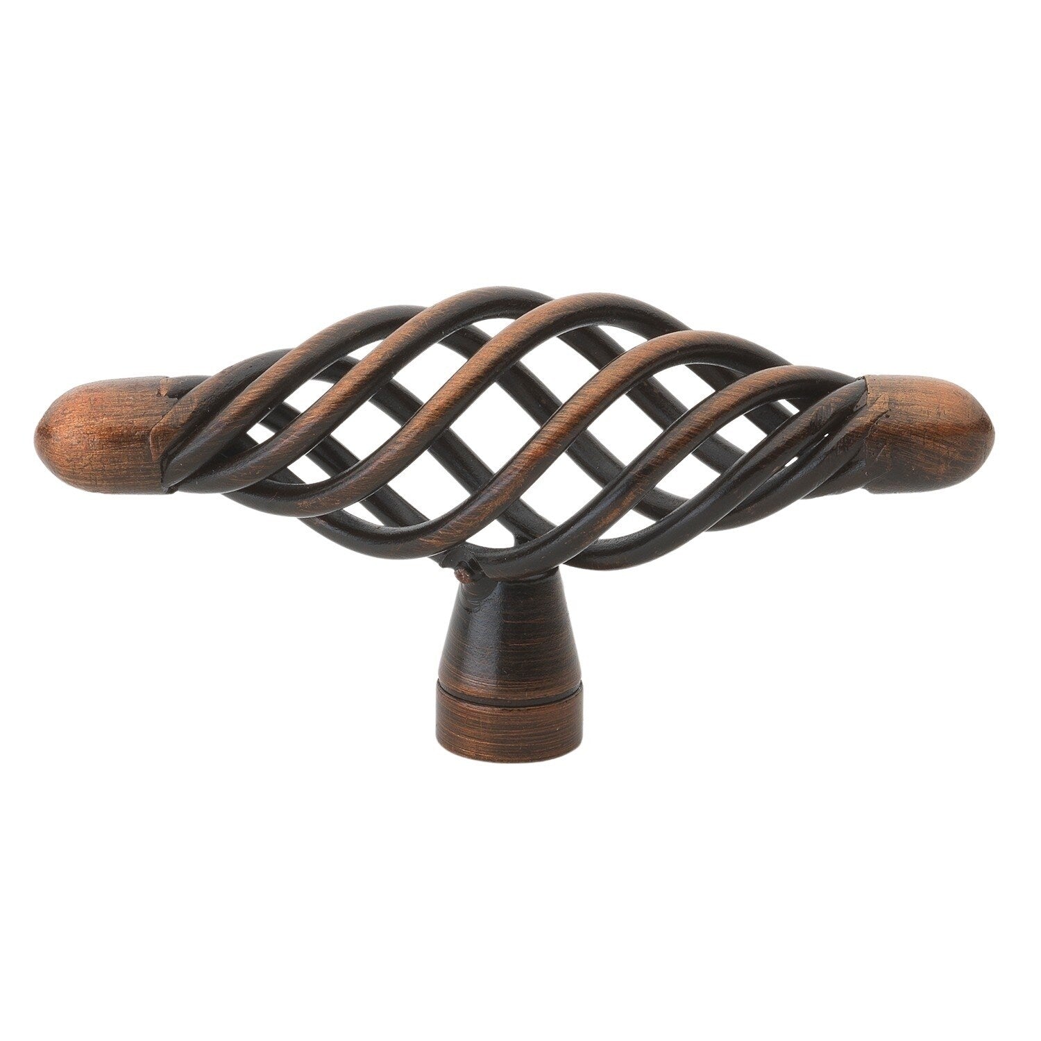 Gliderite 3 Inch Oil Rubbed Bronze T Handle Birdcage Cabinet Knobs Pack Of 10