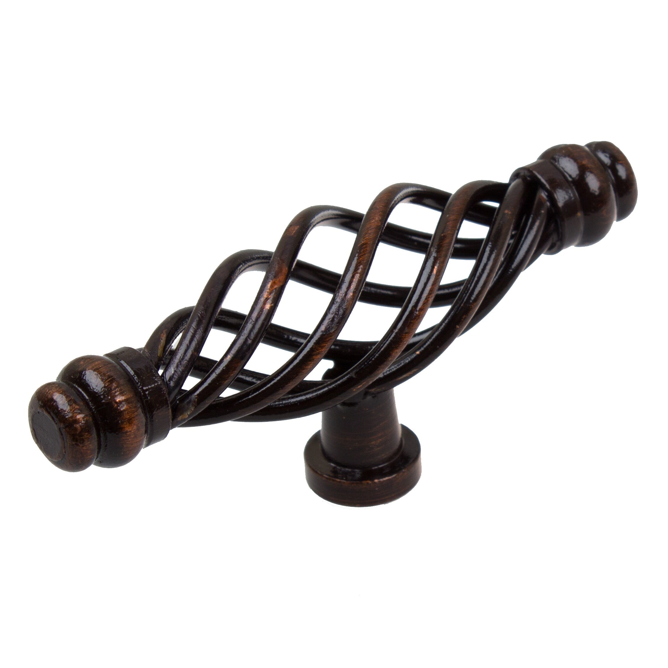 Gliderite 3.25 Inch Double Rounded End Birdcage Cabinet T Knobs Pack Of 10 Or 25