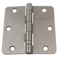 Gliderite 3.5 Inch Ball Bearing Door Hinges 0.25 Inch Radius Corners Satin Nickel Pack Of 12 Or 24