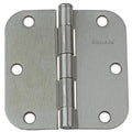 Gliderite 3.5 Inch X 5 8 Inch Radius Satin Nickel Door Hinges Case Of 24