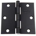 Gliderite 3.5 X 3.5 Square Matte Black Door Hinges Pack Of 12