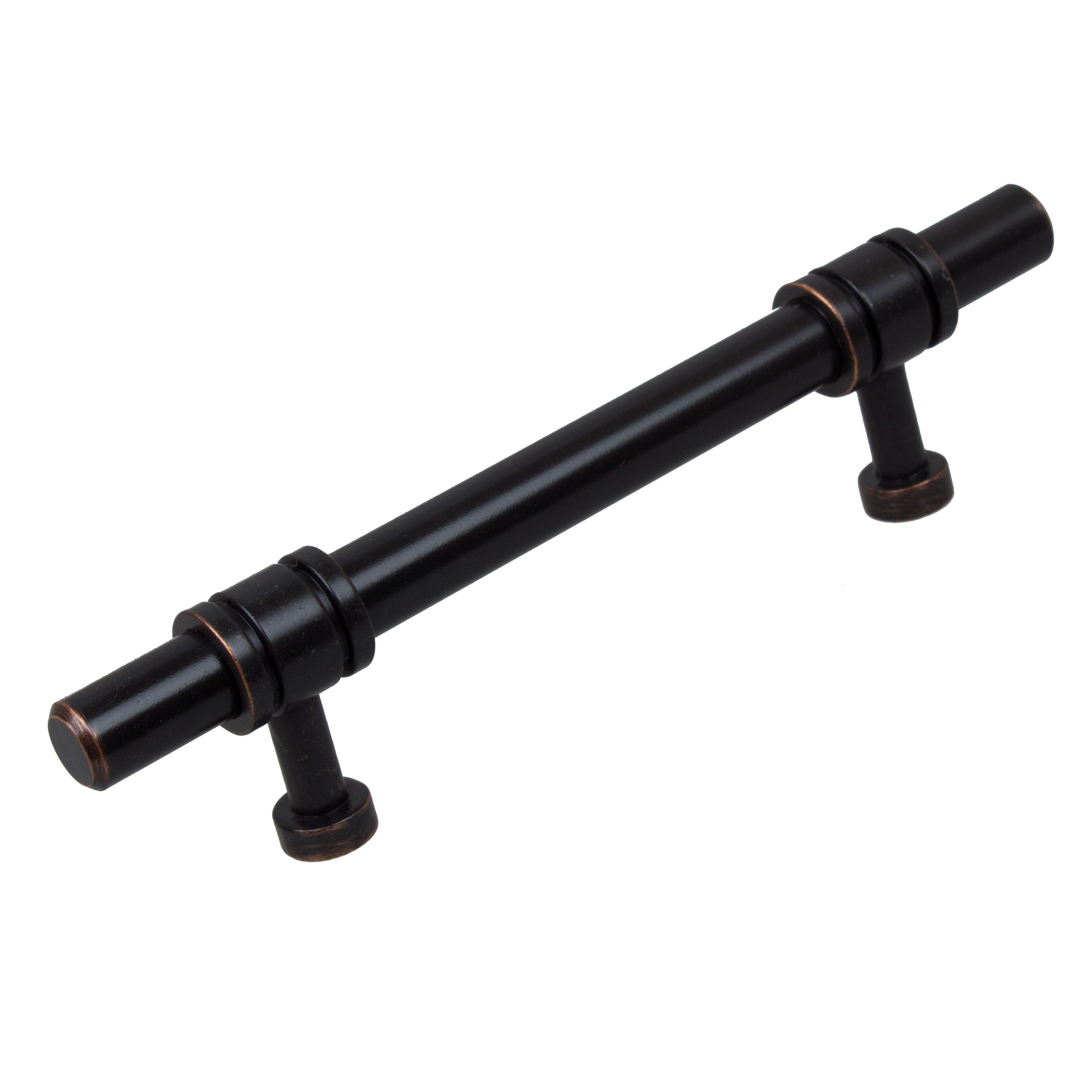 Gliderite 3.75 Inch Cc Oil Rubbed Bronze Solid Steel Barrel Ring Cabinet Bar Pulls Pack Of 10 Or 25