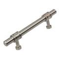 Gliderite 3.75 Inch Cc Satin Nickel Solid Steel Barrel Ring Cabinet Bar Pulls Pack Of 10 Or 25