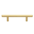 Gliderite 3.75 Inch Cc Solid Satin Gold Cabinet Bar Pulls Pack Of 10