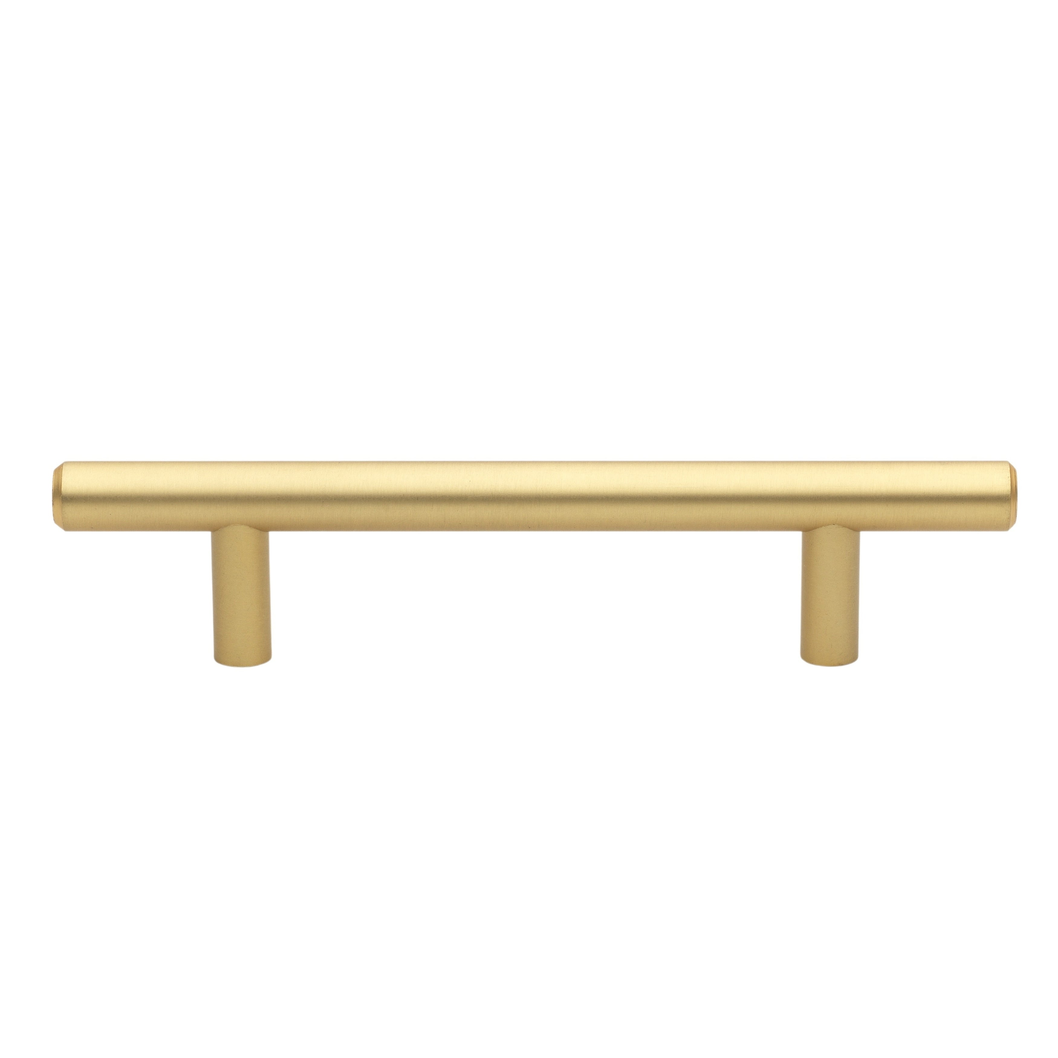 Gliderite 3.75 Inch Cc Solid Satin Gold Cabinet Bar Pulls Pack Of 10