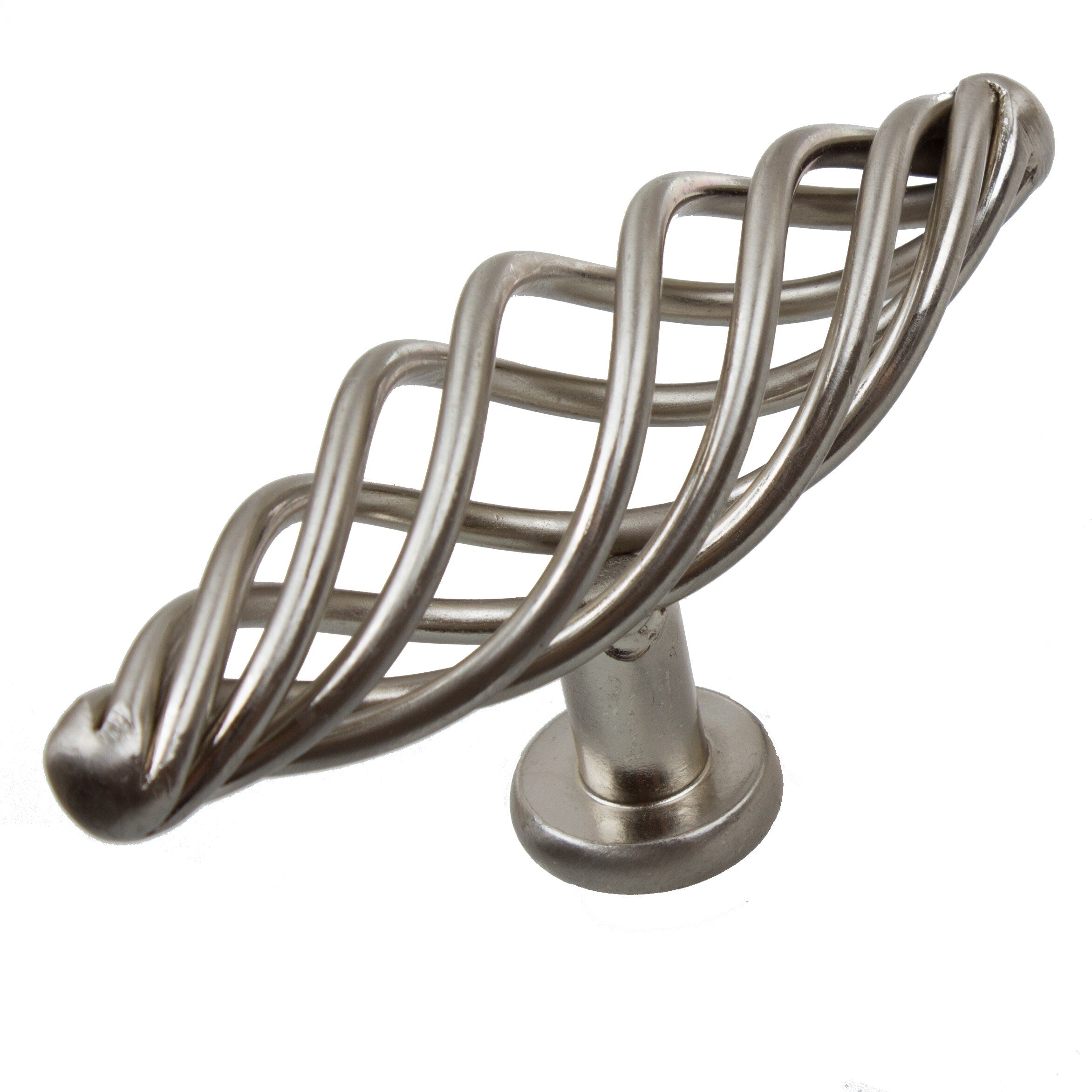 Gliderite 3.875 Inch Satin Nickel Oversized Birdcage Cabinet T Knobs Pack Of 10 Or 25