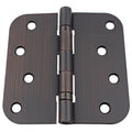 Gliderite 4 Inch Ball Bearing Door Hinges 0.625 Inch Radius Corners Oil Rubbed Bronze Pack Of 12 Or 24
