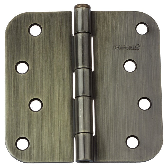 Gliderite 4 X 5 8 Radius Antique Brass Door Hinges Pack Of 12