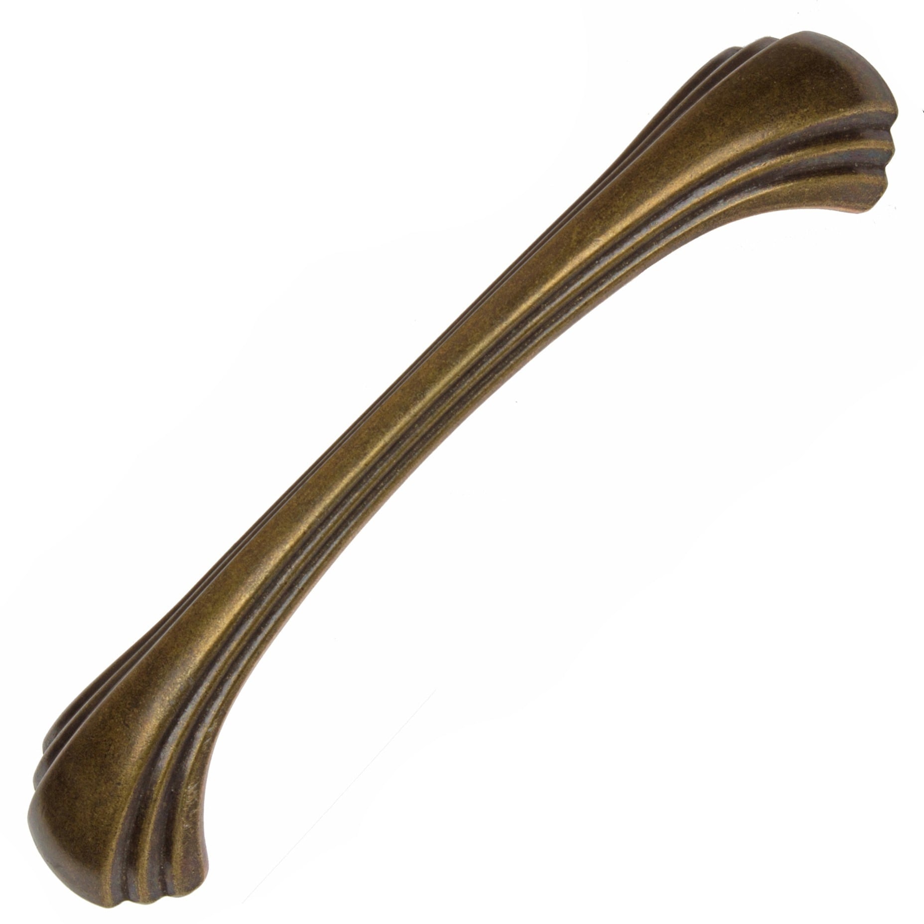 Gliderite 4.5 Inch Antique Brass Shell Cabinet Pulls Case Of 10