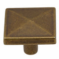 Gliderite 5 Pack 1 1 4 In. Antique Square Pyramid Cabinet Knobs