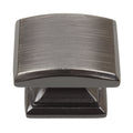 Gliderite 5 Pack 1 1 4 In. Brushed Pewter Domed Convex Square Cabinet Knobs Brushed Pewter
