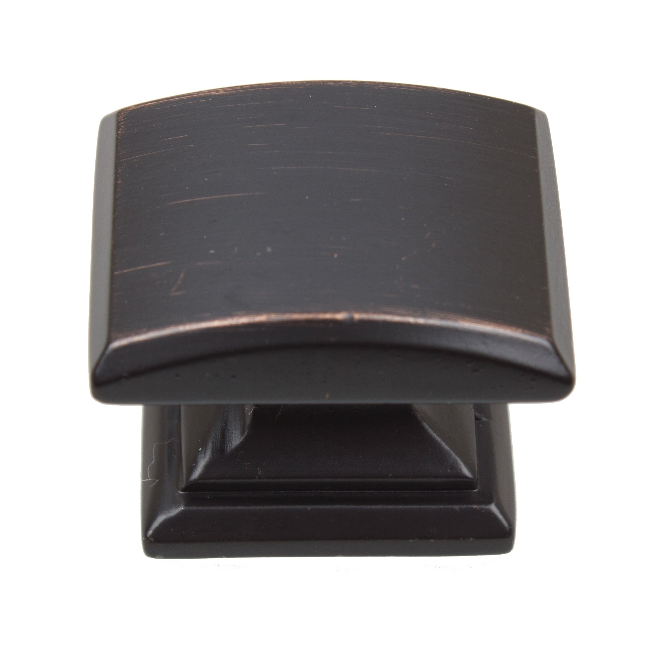 Gliderite 5 Pack 1 1 4 In. Oil Rubbed Bronze Domed Convex Square Cabinet Knobs Oil Rubbed Bronze