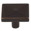 Gliderite 5 Pack 1 1 4 In. Rubbed Bronze Square Pyramid Cabinet Knobs Oil Rubbed Bronze