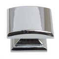 Gliderite 5 Pack 1 1 4 In. Polished Chrome Domed Convex Square Cabinet Knobs Polished Chrome
