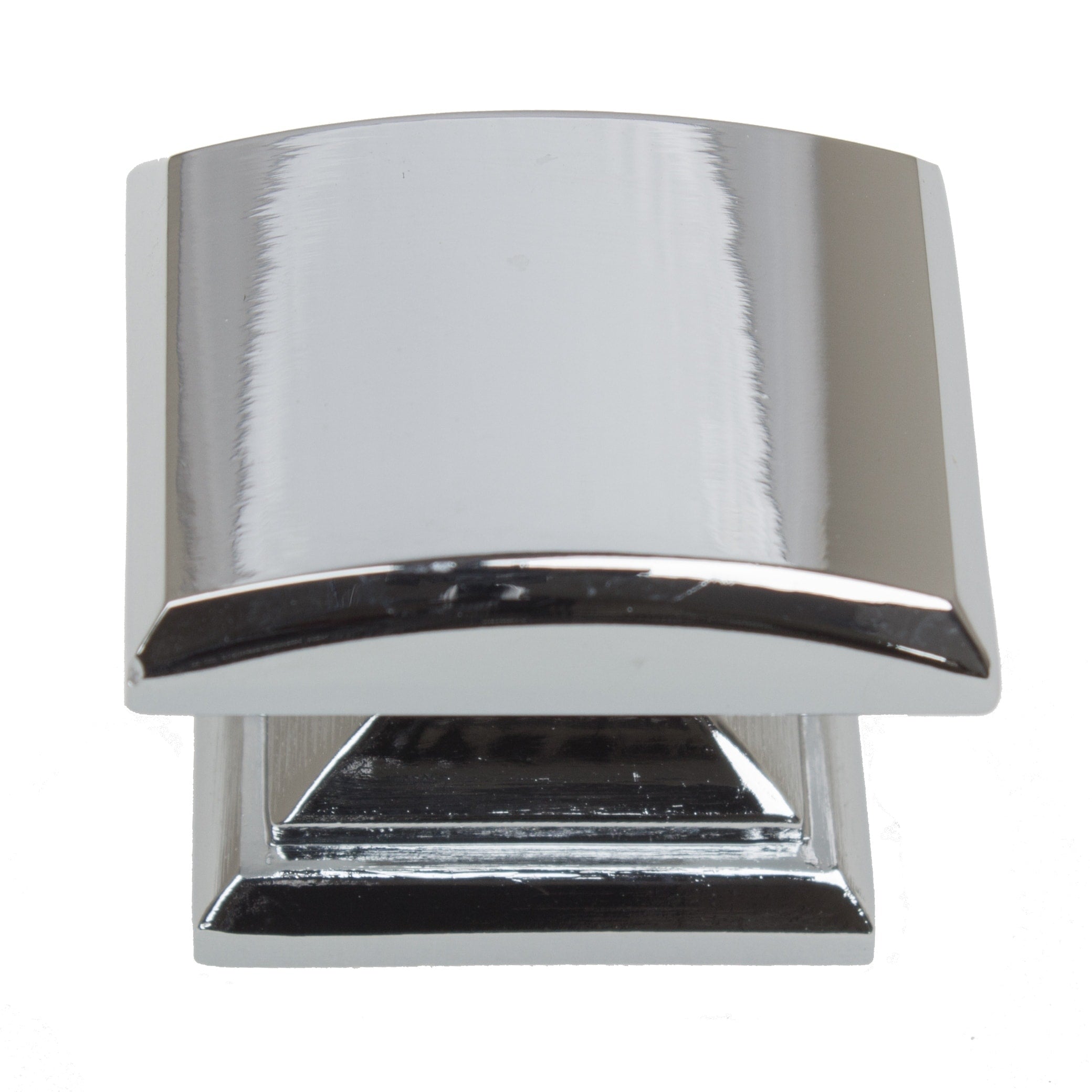 Gliderite 5 Pack 1 1 4 In. Polished Chrome Domed Convex Square Cabinet Knobs Polished Chrome