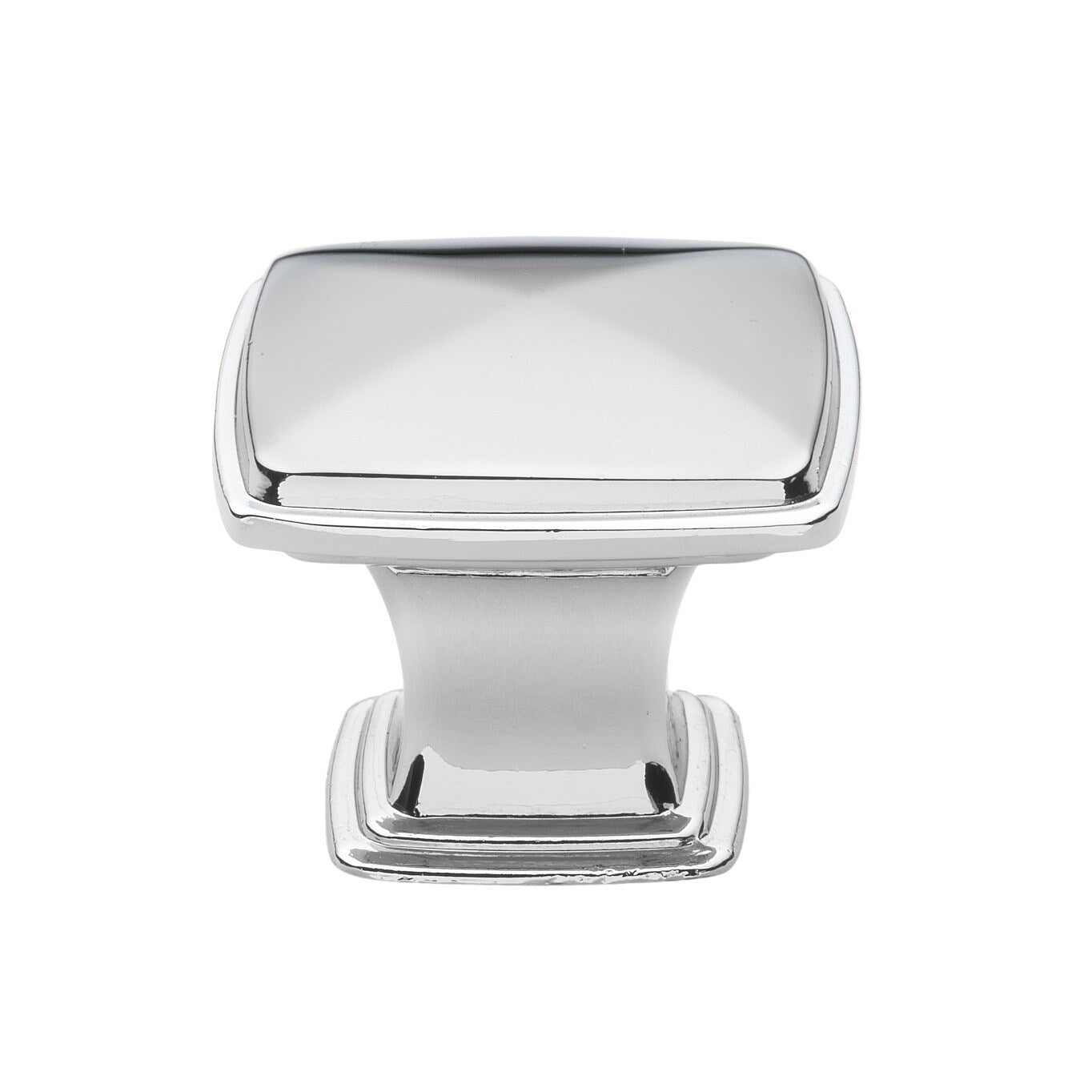 Gliderite 5 Pack 1 1 4 In. Polished Chrome Square Deco Cabinet Knobs Polished Chrome