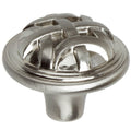 Gliderite 5 Pack 1 1 4 In. Satin Nickel Round Braided Cabinet Knobs Satin Nickel