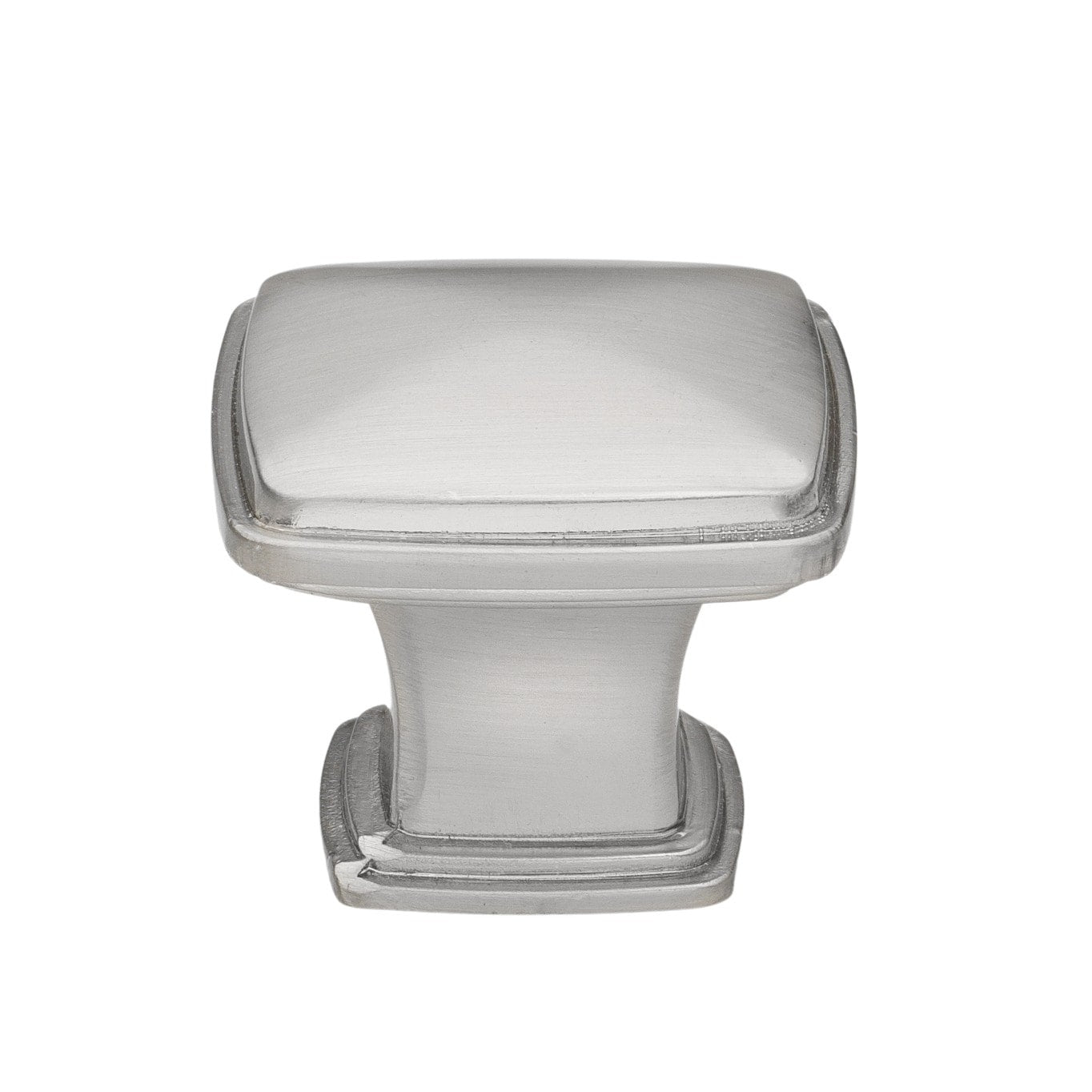 Gliderite 5 Pack 1 1 4 In. Satin Nickel Square Deco Cabinet Knobs Satin Nickel