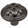 Gliderite 5 Pack 1 1 4 In. Satin Pewter Round Braided Cabinet Knobs Satin Pewter