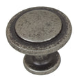 Gliderite 5 Pack 1 1 4 In. Weathered Nickel Round Ring Cabinet Knobs Weathered Nickel