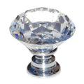 Gliderite 5 Pack 1 1 8 In. Diamond Crystal Cabinet Knobs Polished Chrome