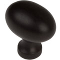 Gliderite 5 Pack 1 1 8 In. Matte Black Oval Cabinet Knobs Matte Black