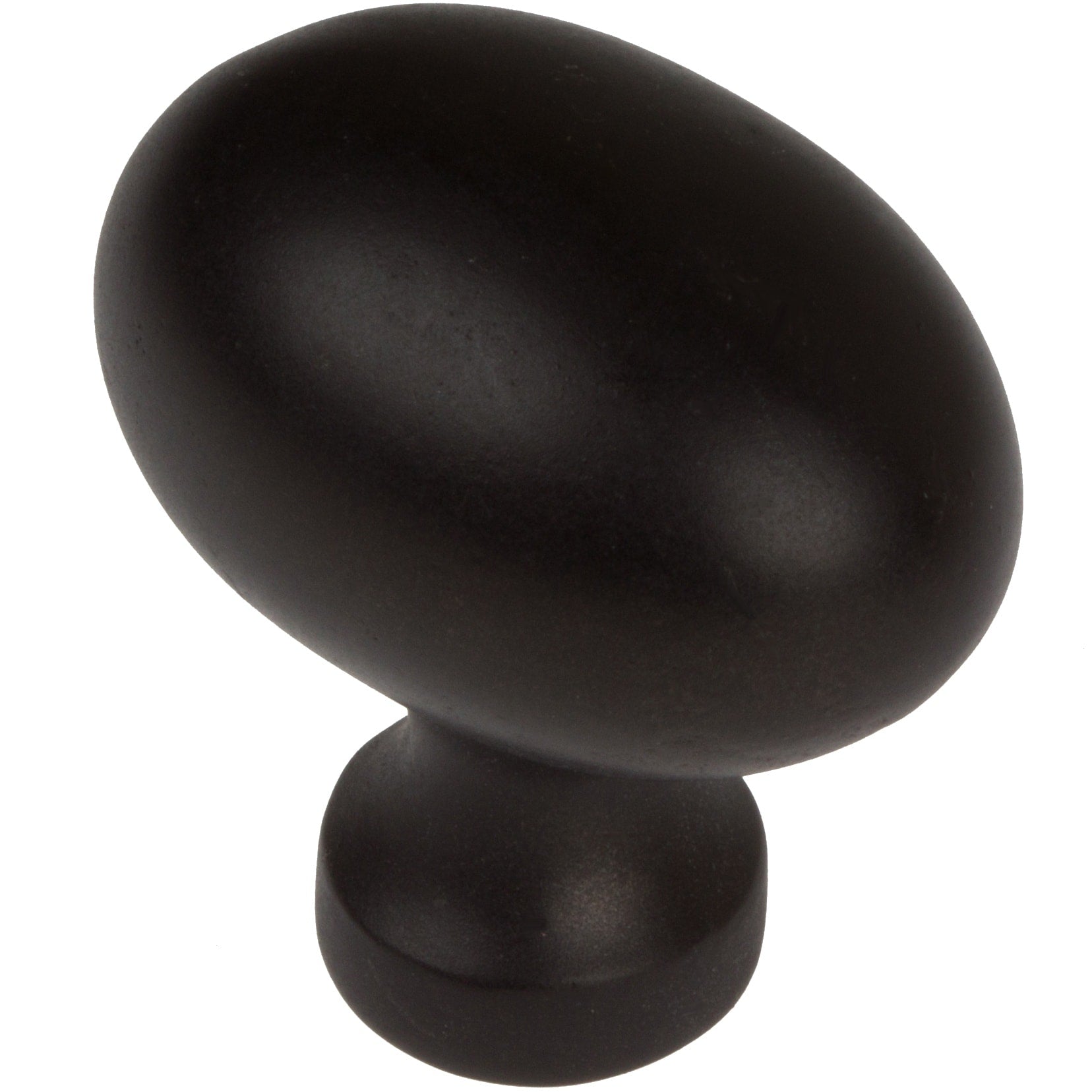 Gliderite 5 Pack 1 1 8 In. Matte Black Oval Cabinet Knobs Matte Black