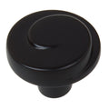 Gliderite 5 Pack 1 1 8 In. Matte Black Swirl Wave Cabinet Knobs Matte Black