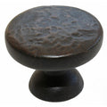 Gliderite 5 Pack 1 1 8 In. Rubbed Bronze Round Hammered Cabinet Knobs Oil Rubbed Bronze
